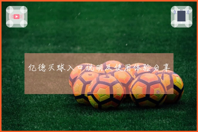 亿德买球入口说明及使用体验分享